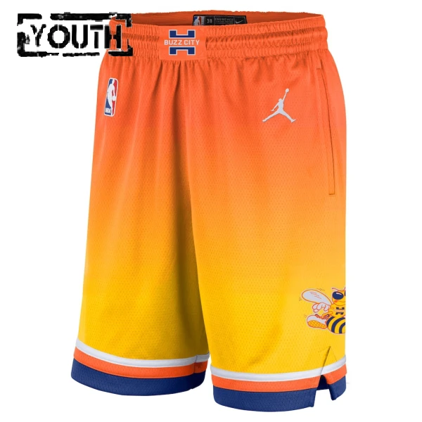 Jordan Charlotte Hornets Shorts City Edition 25/26 Swingman Für Kinder