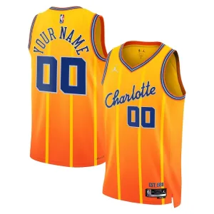 Jordan Charlotte Hornets Trikot Personalisiert City Edition 25/26 Swingman Gold Für Herren