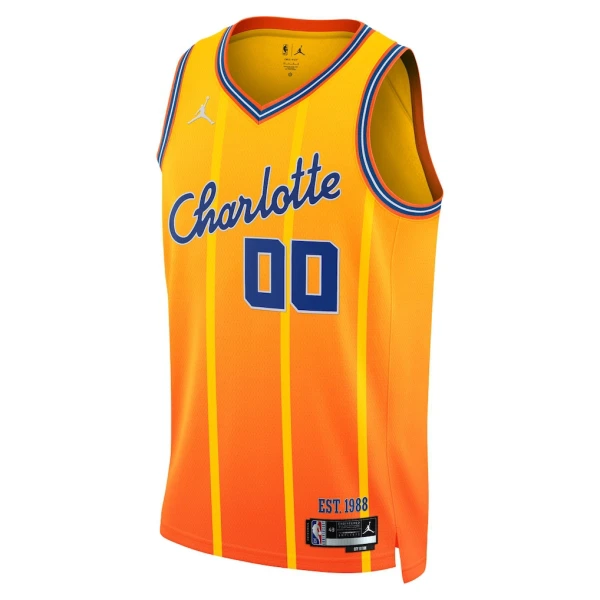 Jordan Charlotte Hornets Trikot Personalisiert City Edition 25/26 Swingman Gold Für Herren