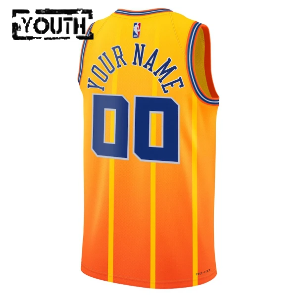 Jordan Charlotte Hornets Trikot Personalisiert City Edition 25/26 Swingman Gold Für Kinder