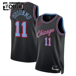 Nike Chicago Bulls Ayo Dosunmu Trikot City Edition 25/26 Swingman Schwarz Für Kinder