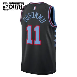Nike Chicago Bulls Ayo Dosunmu Trikot City Edition 25/26 Swingman Schwarz Für Kinder