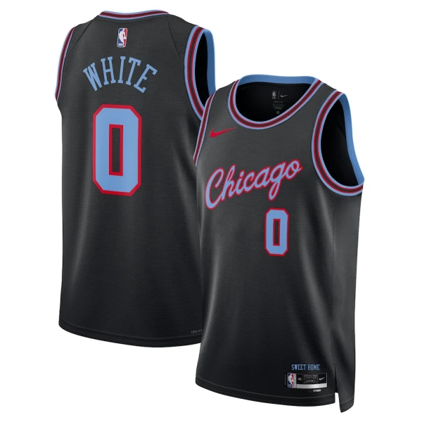Nike Chicago Bulls Coby Black Trikot City Edition 25/26 Swingman Schwarz Für Herren