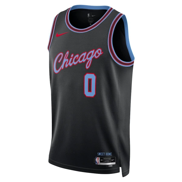 Nike Chicago Bulls Coby Black Trikot City Edition 25/26 Swingman Schwarz Für Herren
