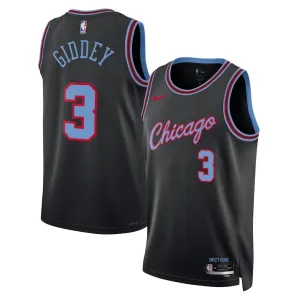 Nike Chicago Bulls Josh Giddey Trikot City Edition 25/26 Swingman Schwarz Für Herren