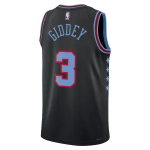 Nike Chicago Bulls Josh Giddey Trikot City Edition 25/26 Swingman Schwarz Für Herren