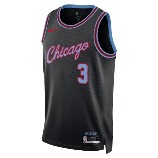Nike Chicago Bulls Josh Giddey Trikot City Edition 25/26 Swingman Schwarz Für Herren