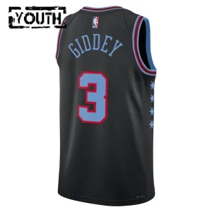 Nike Chicago Bulls Josh Giddey Trikot City Edition 25/26 Swingman Schwarz Für Kinder