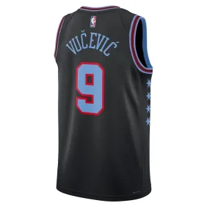 Nike Chicago Bulls Nikola Vucevic Trikot City Edition 25/26 Swingman Schwarz Für Herren