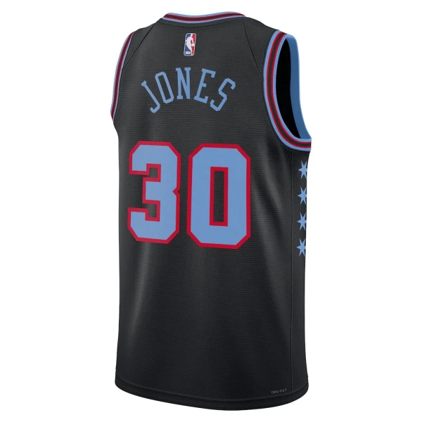 Nike Chicago Bulls Tre Jones Trikot City Edition 25/26 Swingman Schwarz Für Herren