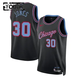 Nike Chicago Bulls Tre Jones Trikot City Edition 25/26 Swingman Schwarz Für Kinder