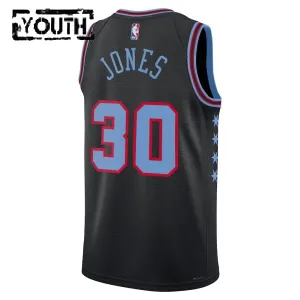 Nike Chicago Bulls Tre Jones Trikot City Edition 25/26 Swingman Schwarz Für Kinder