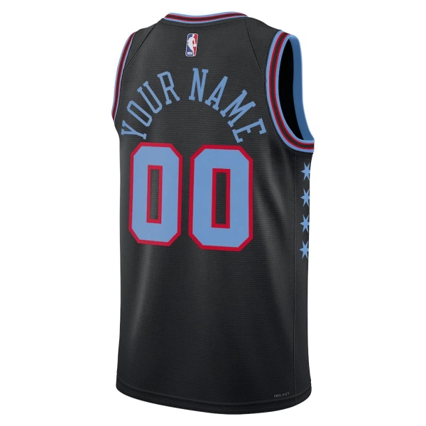 Nike Chicago Bulls Trikot Personalisiert City Edition 25/26 Swingman Schwarz Für Herren