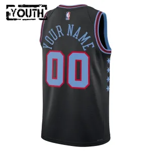 Nike Chicago Bulls Trikot Personalisiert City Edition 25/26 Swingman Schwarz Für Kinder