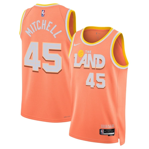 Nike Cleveland Cavaliers Donovan Mitchell Trikot City Edition 25/26 Swingman Orange Für Herren Nike Cleveland Cavaliers Donovan Mitchell Trikot City Edition 25/26 Swingman Orange Für Herren
