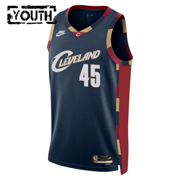 Nike Cleveland Cavaliers Donovan Mitchell Trikot Classic Edition 25/26 Swingman Navy Für Kinder