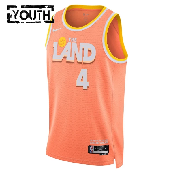 Nike Cleveland Cavaliers Evan Mobley Trikot City Edition 25/26 Swingman Orange Für Kinder