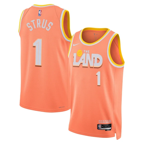 Nike Cleveland Cavaliers Max Strus Trikot City Edition 25/26 Swingman Orange Für Herren
