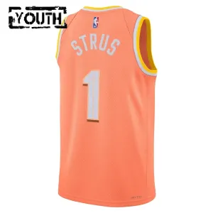 Nike Cleveland Cavaliers Max Strus Trikot City Edition 25/26 Swingman Orange Für Kinder