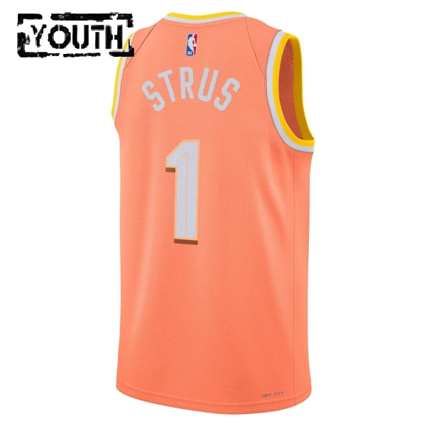 Nike Cleveland Cavaliers Max Strus Trikot City Edition 25/26 Swingman Orange Für Kinder