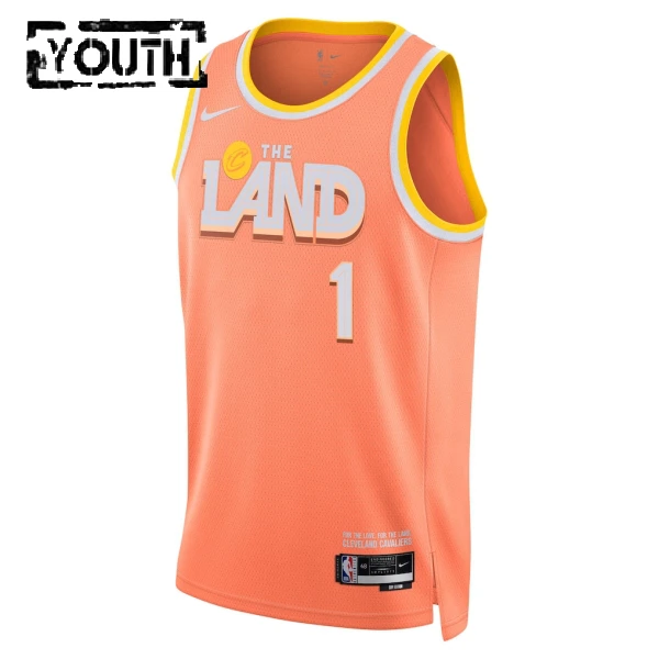 Nike Cleveland Cavaliers Max Strus Trikot City Edition 25/26 Swingman Orange Für Kinder