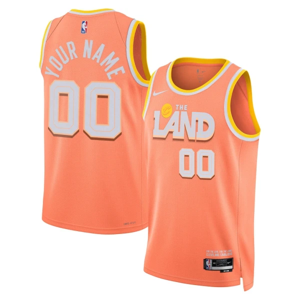 Nike Cleveland Cavaliers Trikot Personalisiert City Edition 25/26 Swingman Orange Für Herren