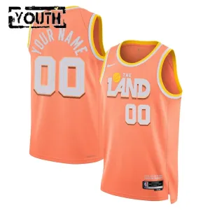 Nike Cleveland Cavaliers Trikot Personalisiert City Edition 25/26 Swingman Orange Für Kinder