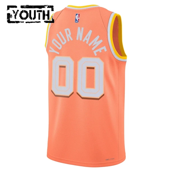 Nike Cleveland Cavaliers Trikot Personalisiert City Edition 25/26 Swingman Orange Für Kinder