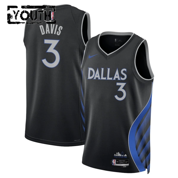 Nike Dallas Mavericks Anthony Davis Trikot City Edition 25/26 Swingman Schwarz Für Kinder Nike Dallas Mavericks Anthony Davis Trikot City Edition 25/26 Swingman Schwarz Für Kinder