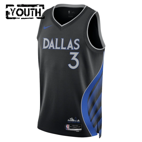 Nike Dallas Mavericks Anthony Davis Trikot City Edition 25/26 Swingman Schwarz Für Kinder