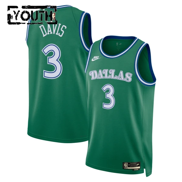 Nike Dallas Mavericks Anthony Davis Trikot Classic Edition 25/26 Swingman Grün Für Kinder