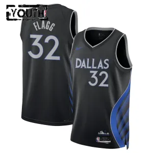 Nike Dallas Mavericks Cooper Flagg Trikot City Edition 25/26 Swingman Schwarz Für Kinder