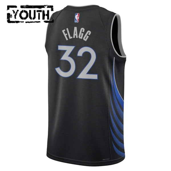 Nike Dallas Mavericks Cooper Flagg Trikot City Edition 25/26 Swingman Schwarz Für Kinder