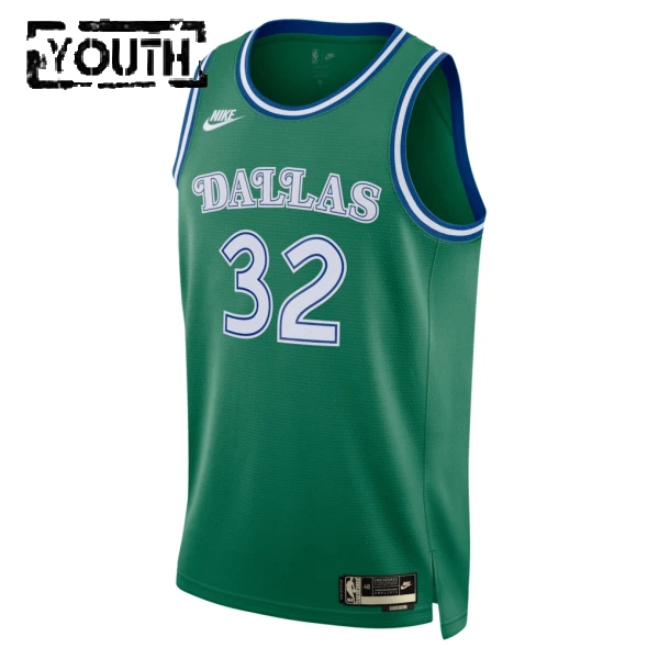 Nike Dallas Mavericks Cooper Flagg Trikot Classic Edition 25/26 Swingman Grün Für Kinder