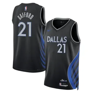 Nike Dallas Mavericks Daniel Gafford Trikot City Edition 25/26 Swingman Schwarz Für Herren