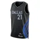 Nike Dallas Mavericks Daniel Gafford Trikot City Edition 25/26 Swingman Schwarz Für Herren