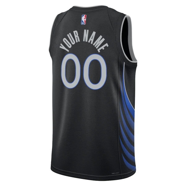 Nike Dallas Mavericks Trikot Personalisiert City Edition 25/26 Swingman Schwarz Für Herren