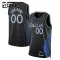 Nike Dallas Mavericks Trikot Personalisiert City Edition 25/26 Swingman Schwarz Für Kinder