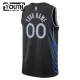 Nike Dallas Mavericks Trikot Personalisiert City Edition 25/26 Swingman Schwarz Für Kinder