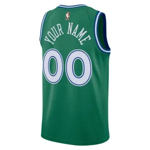 Nike Dallas Mavericks Trikot Personalisiert Classic Edition 25/26 Swingman Grün Für Herren