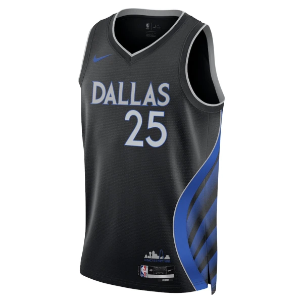 Nike Dallas Mavericks Washington JR Trikot City Edition 25/26 Swingman Schwarz Für Herren