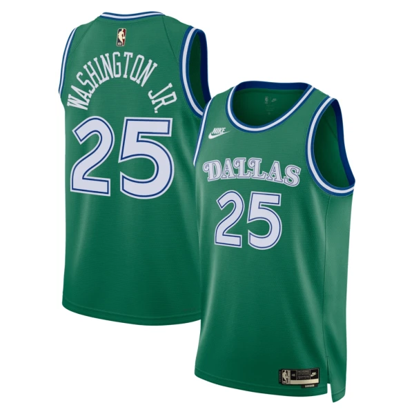 Nike Dallas Mavericks Washington JR Trikot Classic Edition 25/26 Swingman Grün Für Herren Nike Dallas Mavericks Washington JR Trikot Classic Edition 25/26 Swingman Grün Für Herren