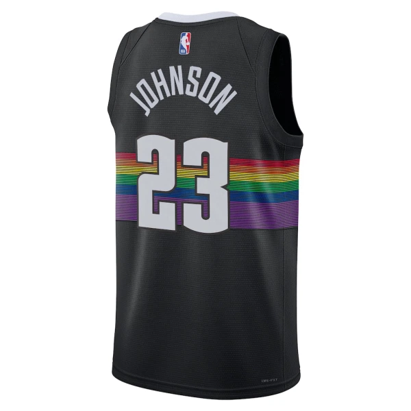 Nike Denver Nuggets Cameron Johnson Trikot City Edition 25/26 Swingman Schwarz Für Herren