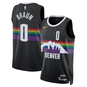 Nike Denver Nuggets Christian Braun Trikot City Edition 25/26 Swingman Schwarz Für Herren