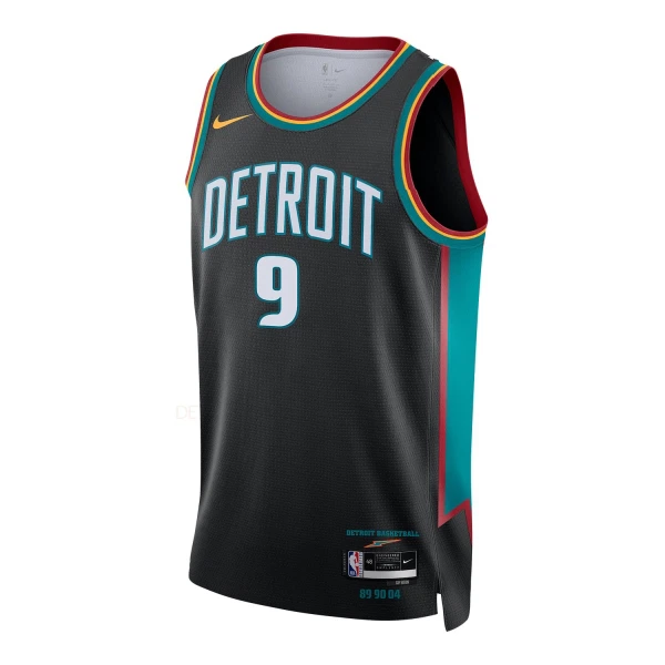 Nike Detroit Pistons Ausar Thompson Trikot City Edition 25/26 Swingman Schwarz Für Herren