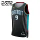 Nike Detroit Pistons Ausar Thompson Trikot City Edition 25/26 Swingman Schwarz Für Kinder