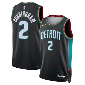 Nike Detroit Pistons Cade Cunningham Trikot City Edition 25/26 Swingman Schwarz Für Herren
