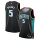Nike Detroit Pistons Ron Holland II Trikot City Edition 25/26 Swingman Schwarz Für Herren