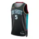 Nike Detroit Pistons Ron Holland II Trikot City Edition 25/26 Swingman Schwarz Für Herren