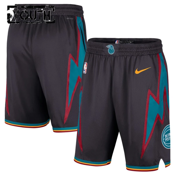Nike Detroit Pistons Shorts City Edition 25/26 Swingman Für Kinder